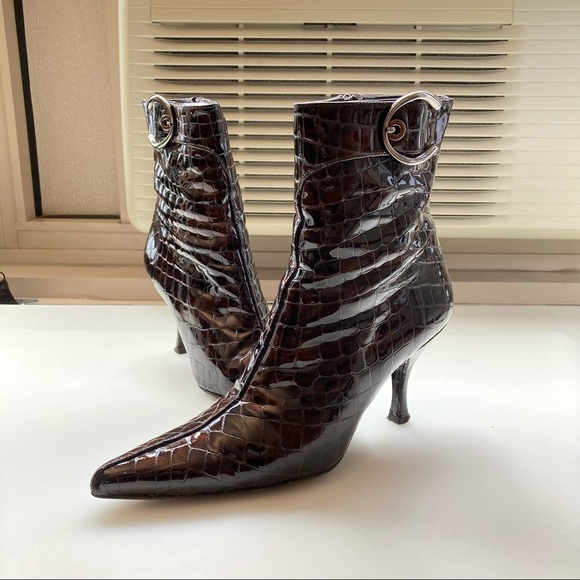 Stuart Weitzman Nubuckleboot Heeled booties - Picture 1 of 10